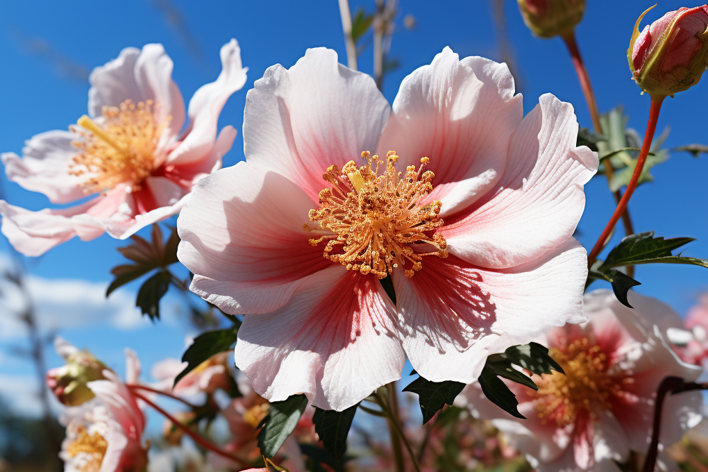 Iowa State Flower - Wild Prairie Rose (Rosa arkansana)