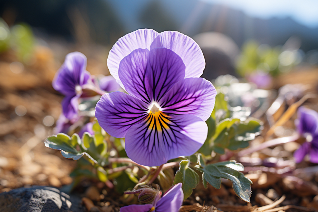 Illinois State Flower - Purple Violet (Viola sororia)