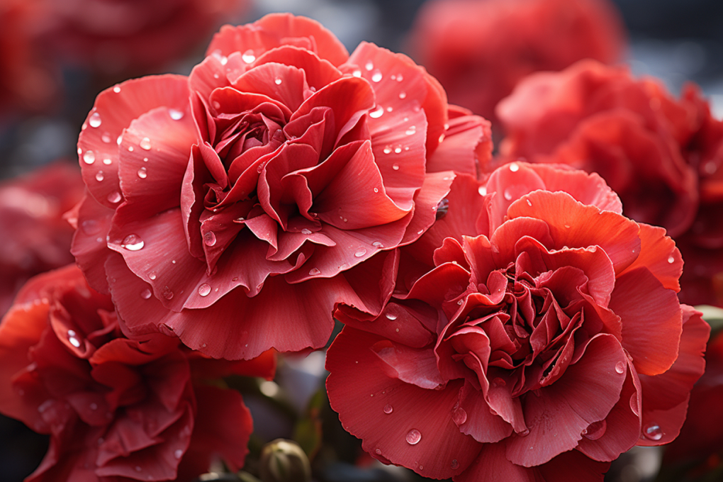 Ohio State Flower - Scarlet Carnation (Dianthus caryophyllus)
