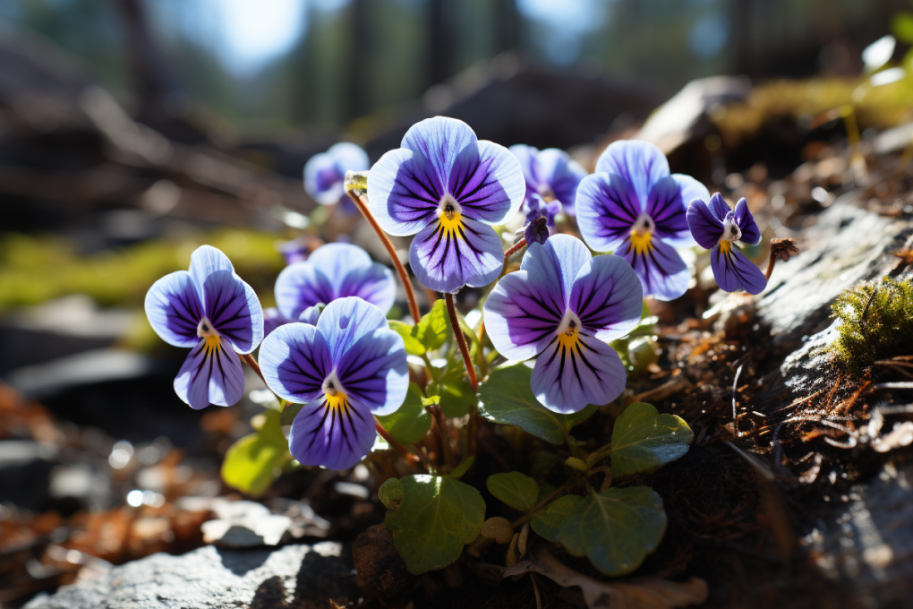 Wisconsin State Flower - Wood Violet (Viola papilionacea)