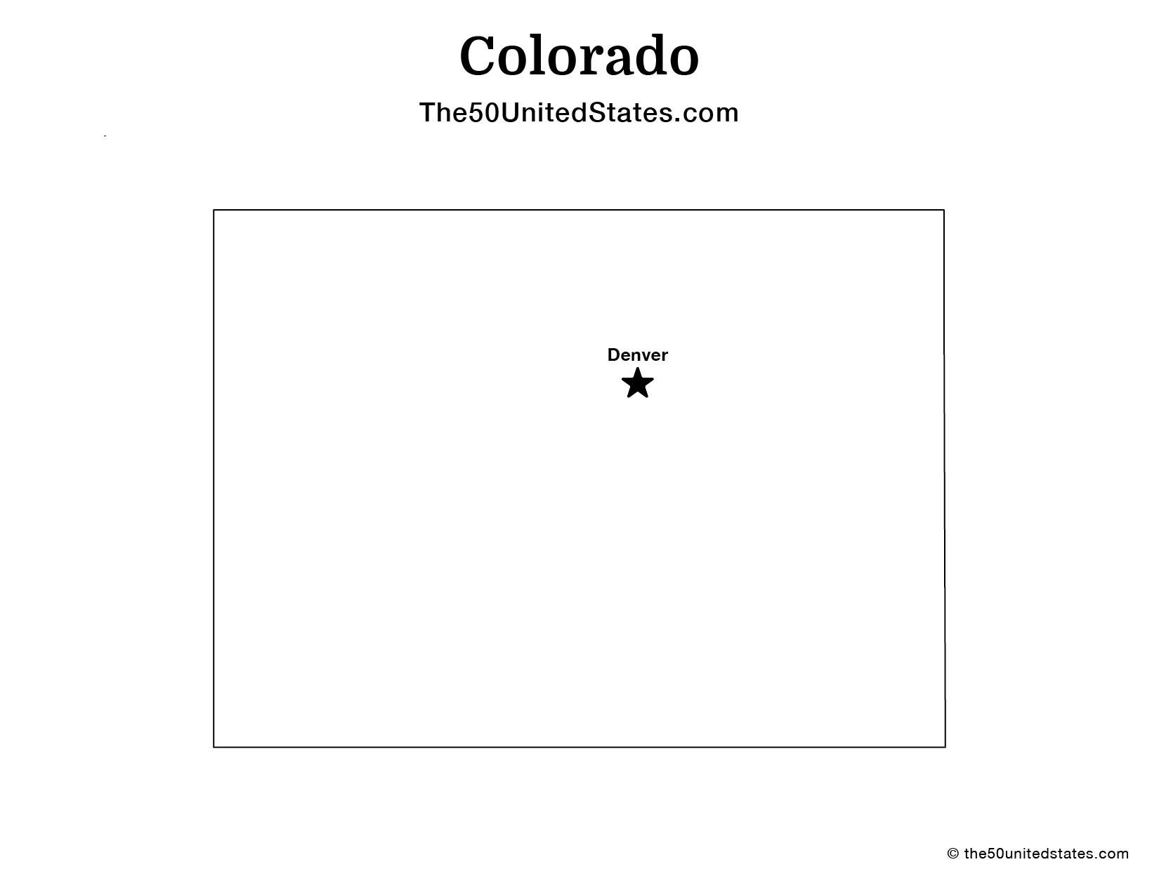 Colorado with Capital (Labeled)
