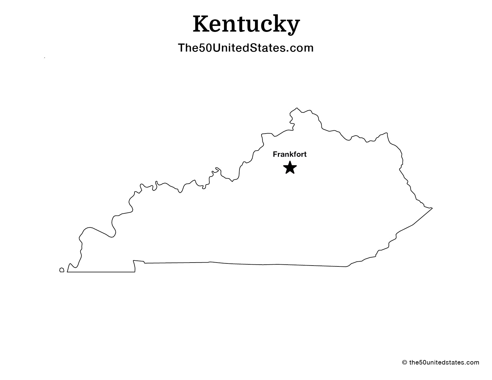 Kentucky with Capital (Labeled)