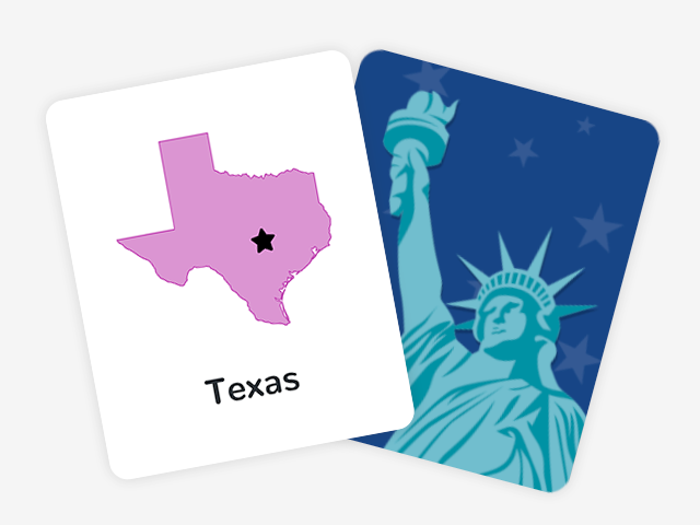 50 States Capitals Flashcards & Quiz